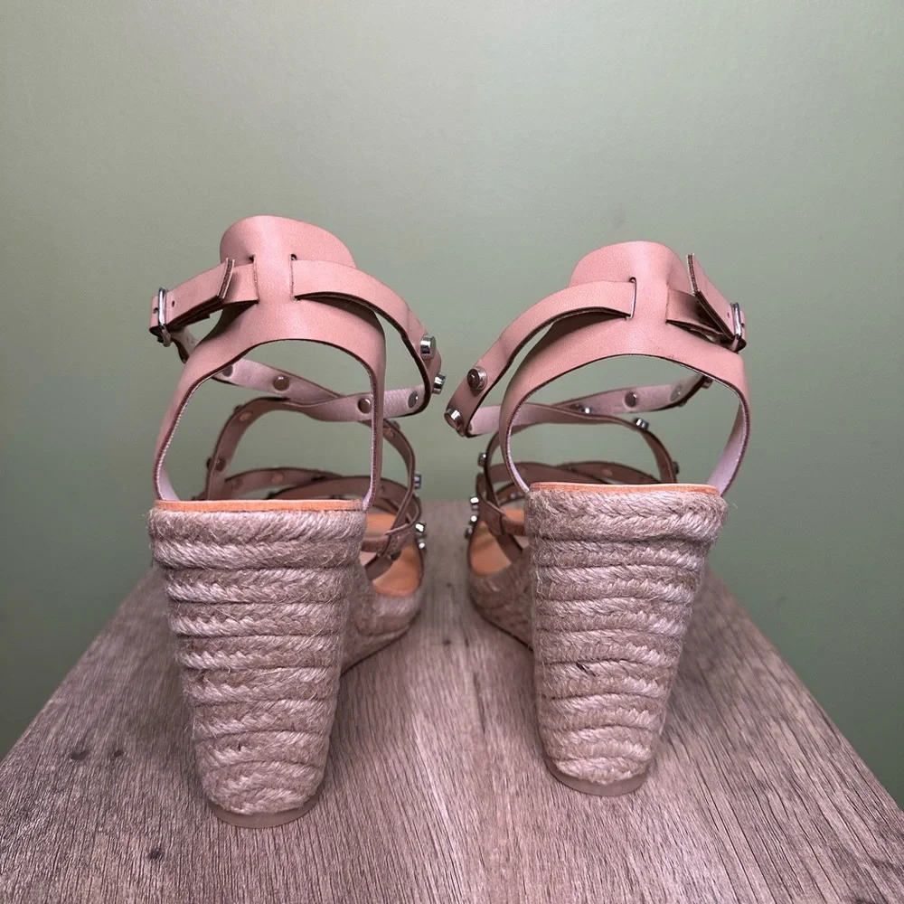 Dolce Vita Studded Espadrille Wedge Sandals Sz 9